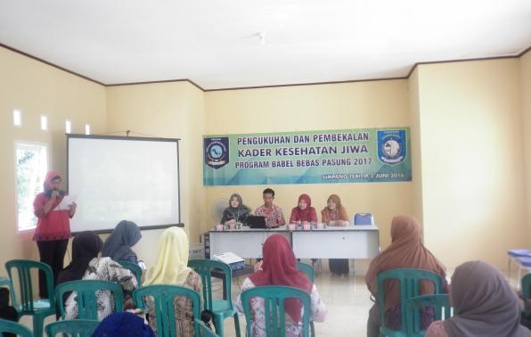 PENGUKUHAN KADER KESEHATAN JIWA TAHUN 2016 WILAYAH PUSKESMAS SIMPANG TERITIP