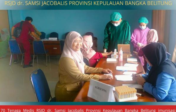 PEMBERIAN IMUNISASI HEPATITIS B BAGI TENAGA KESEHATAN RSJD dr. SAMSI JACOBALIS PROVINSI KEPULAUAN BANGKA BELITUNG