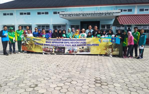 ASN UPTD RSJD DINAS KESEHATAN PROVINSI KEPULAUANBANGKA BELITUNG LAKSANAKAN PENGUKURAN KESEHATAN JASMANI