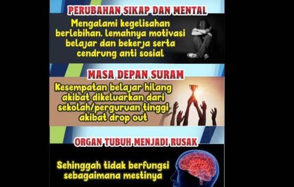 AKIBAT PENYALAGUNAAN NARKOBA